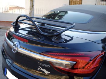 black buick cascada with a revo-rack luggage rack fitted