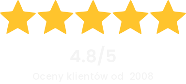 4,8/5 - oceny klientów od 2008