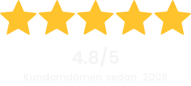 4,8/5 - kundomdömen sedan 2008